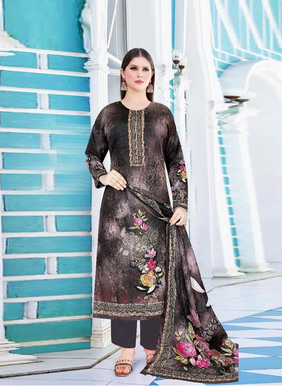 Karishma Cotton Embroidery Sequin – Digital Print